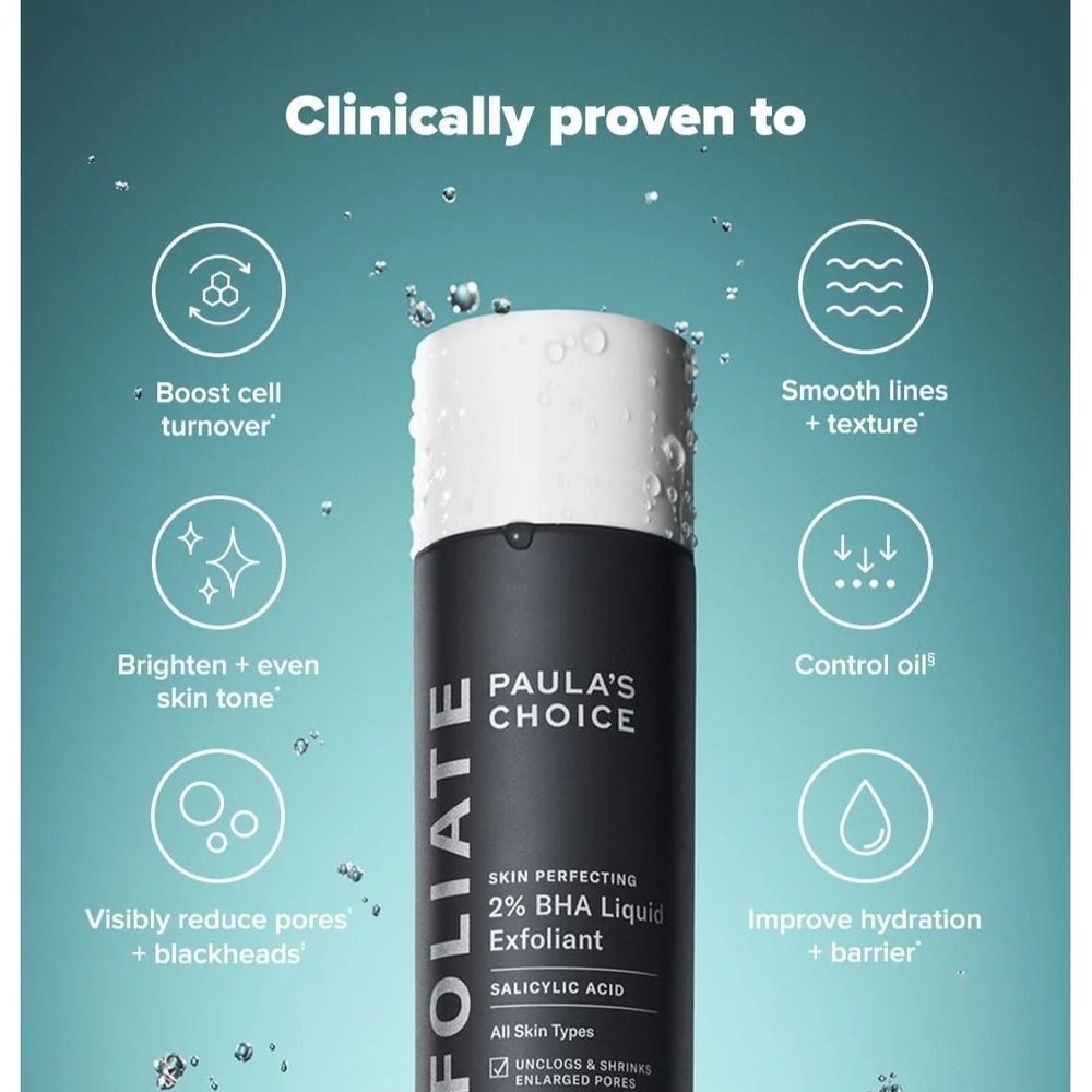 Paula's Choice Skin Perfecting 2% BHA Liquid Exfoliant 4oz Salicylic Acid NEW